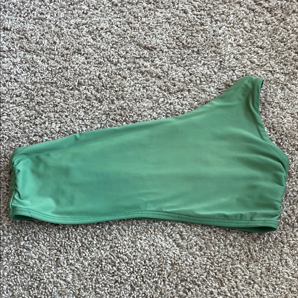 Giani Bini Chic Green One-Shoulder Bikini Top Size L